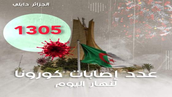 تسجيل 1305 إصابة بفيروس كورونا اليوم بالجزائر