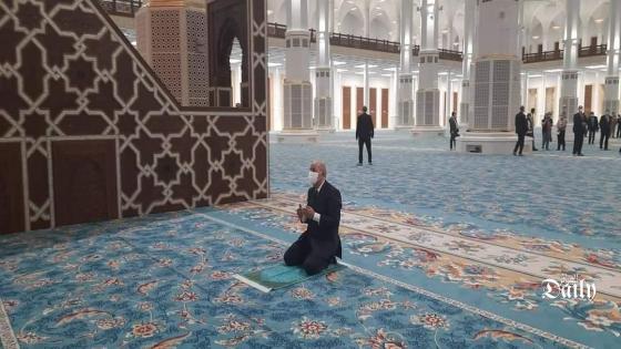 زيارة الرئيس تبون الى المسجد الاعظم