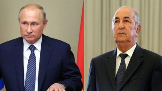بوتين : روسيا تدعم السياسة التي تنتهجها الجزائر على المستوى الإقليمي و الدولي