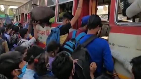 الهند: الهروب الكبير من نيودلهي قبل “الإغلاق” (فيديو)